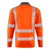 Leo Workwear Georgeham Class 3 Hi-Vis Orange Long-Sleeved Polo Shirt Leo Workwear Georgeham Class 3 Hi-Vis Orange Long-Sleeved Polo Shirt